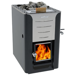 Harvia Pro 20 ES Pro Series ES, 24.1kW, Wood Sauna Stove with Water Tank WKPR20ESM
