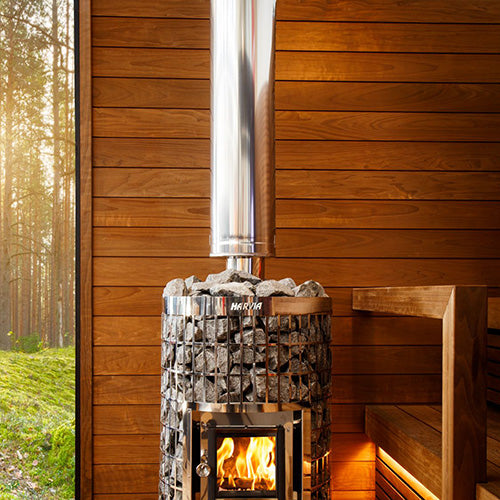 Harvia Sauna Wood Stove Chimney Kit, 1500mm, Stainless Steel WHP1500