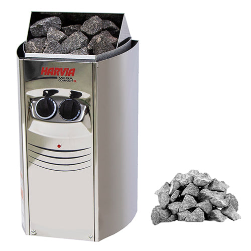 Harvia Vega Series 3.5-kW Sauna Heater Package with Built-In Controls, Model BC35 129319