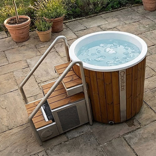 Icetubs IceBarrel XL Immersion Tub, Thermowood & Fiberglass Cold Plunge 129676