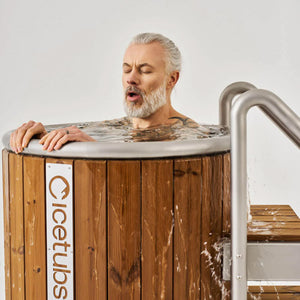 Icetubs IceBarrel Immersion Tub, Thermowood & Stainless Cold Plunge 129674