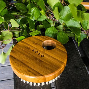 KOLO Sauna Bath Brush, Natural Bamboo, No Handle 29008