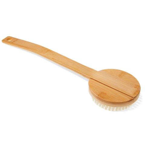 KOLO Sauna Bath Brush with Handle, Natural Bamboo 29013