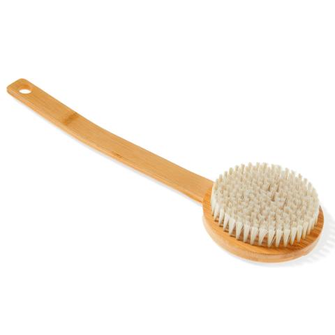 KOLO Sauna Bath Brush with Handle, Natural Bamboo 29013