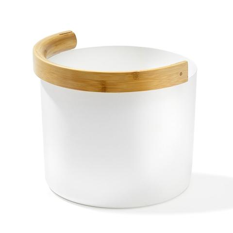KOLO Sauna Bucket with curved Handle, Bamboo/Aluminum, 1.5Gal 2900