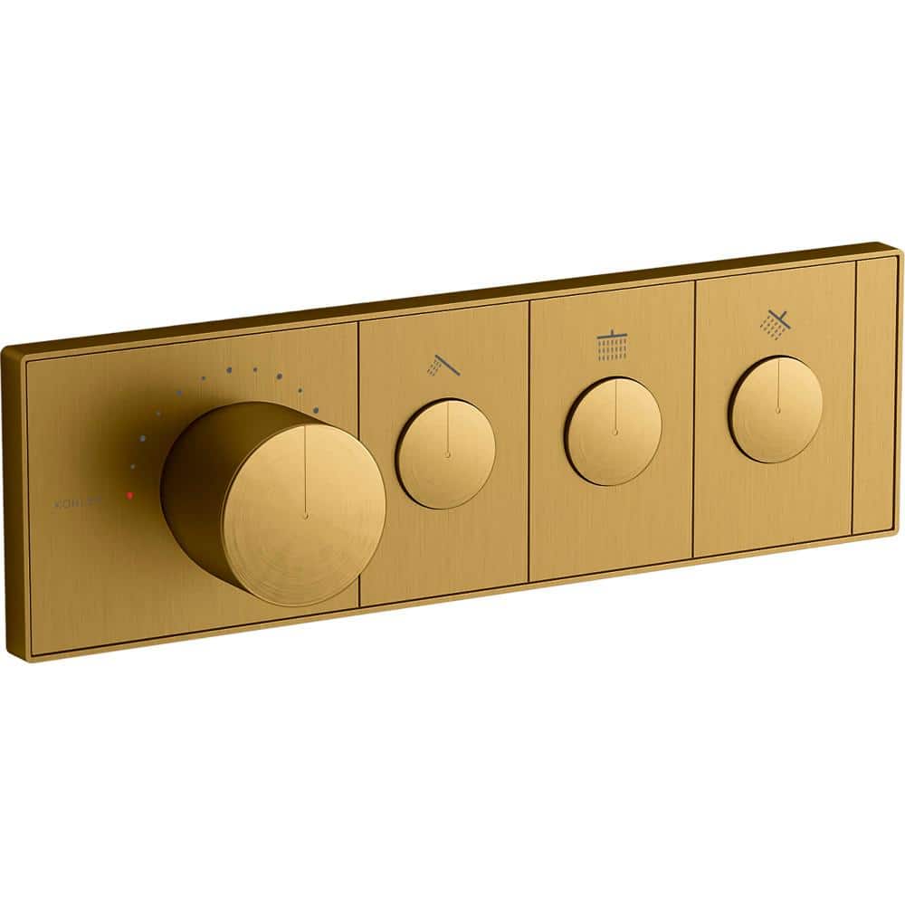 Kohler Anthem, 3-outlet Thermostatic Valve Control Panel K-26347-9