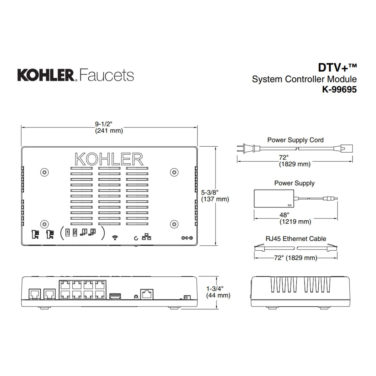 Kohler K-99695 DTV+ System Control Module