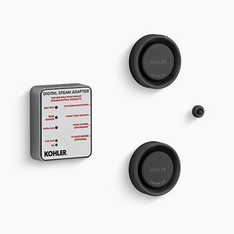 Kohler Tandem Steam Adapter Kit with Two Steam Heads, Temperature Sensor, Adapter K-5549-K1