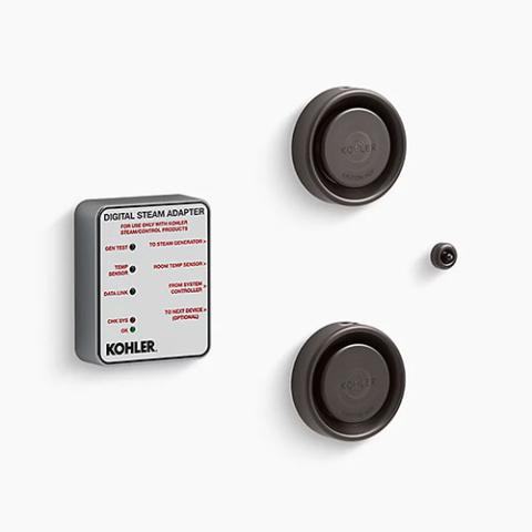 Kohler Tandem Steam Adapter Kit with Two Steam Heads, Temperature Sensor, Adapter K-5549-K1