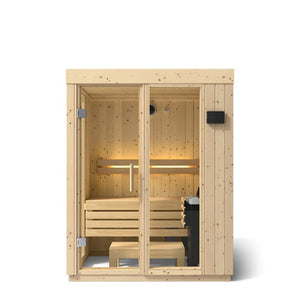 Kohler C1 Indoor Sauna Kit, Scandinavian Spruce, Up to 5 Persons