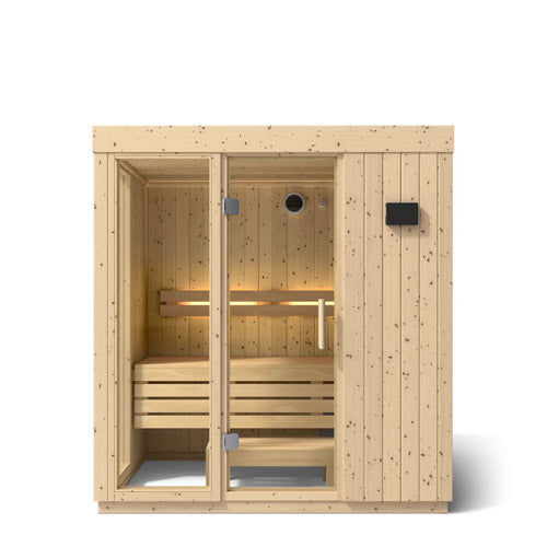Kohler C1 Indoor Sauna Kit, Scandinavian Spruce, Up to 5 Persons