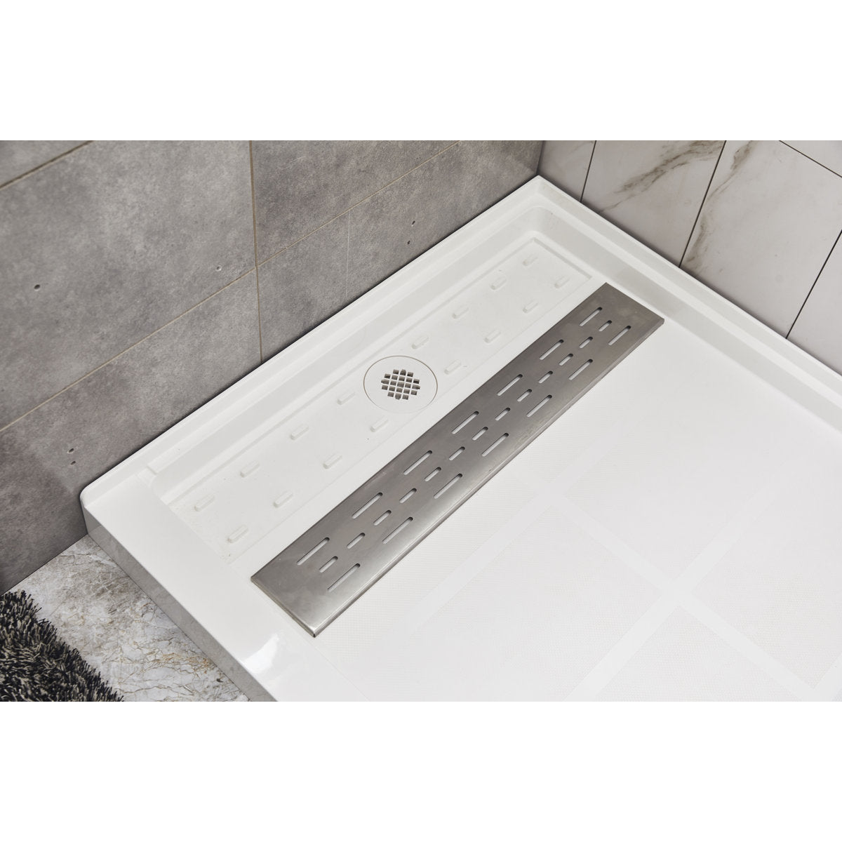 Avora Bath Low Step 60'' W x 30'' D Euro Trench Shower Base