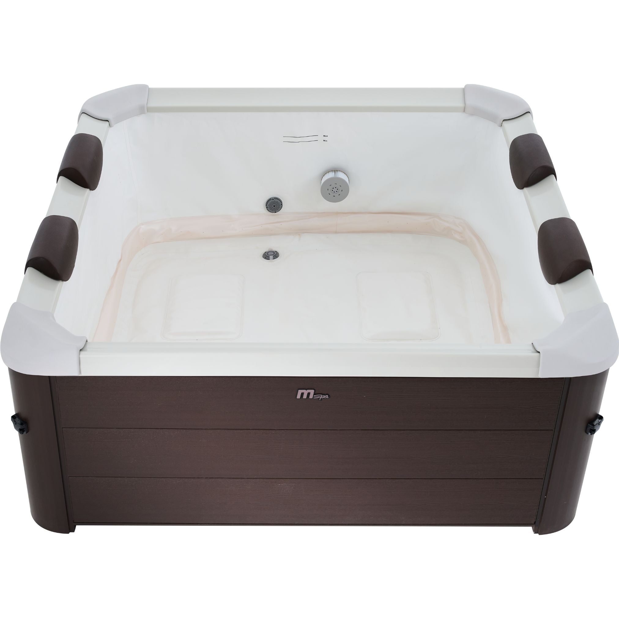 2 Person Indoor Whirlpool Jetted Bath Tub Spa Hydrotherapy Massage Bathtub 051A White w/ Bluetooth