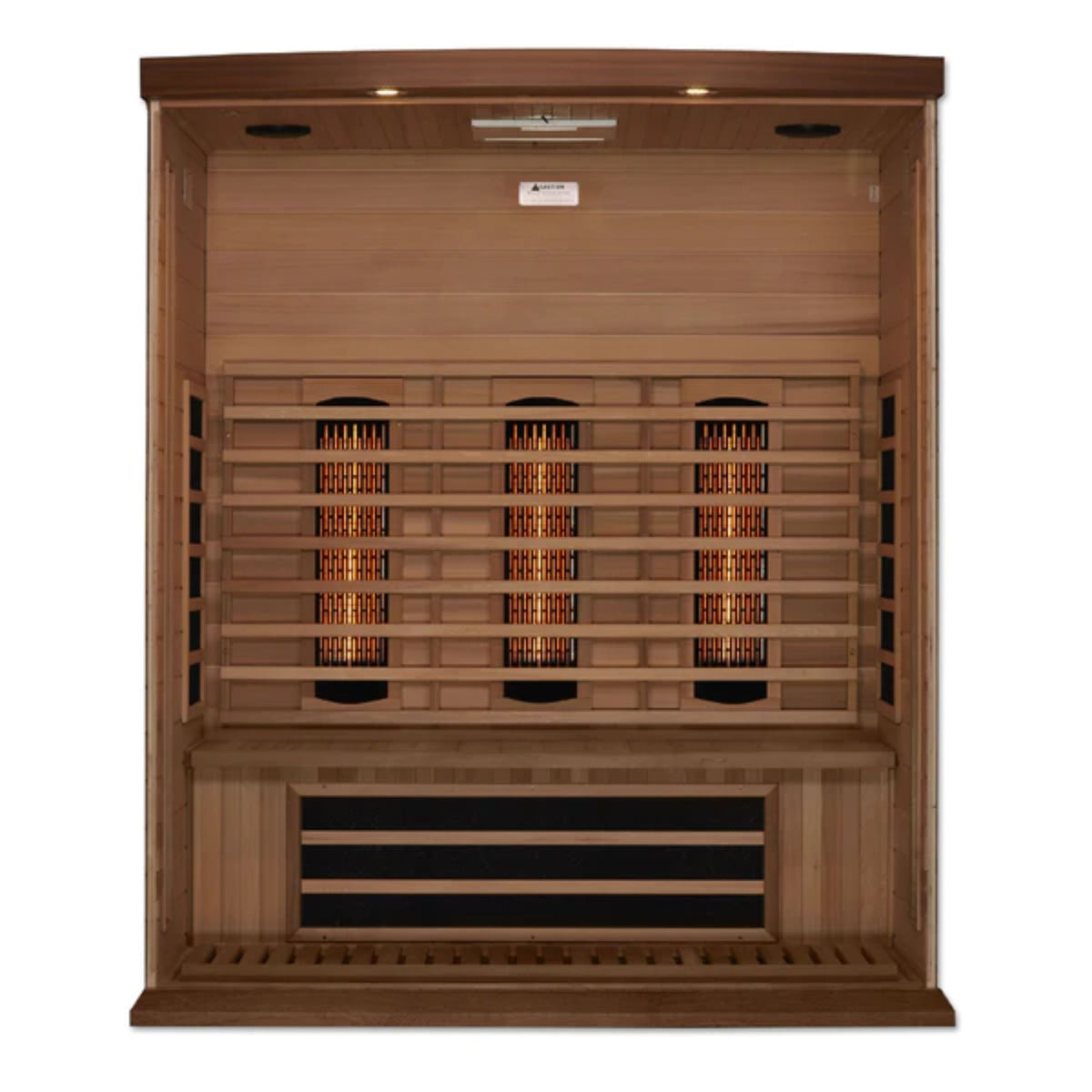 Maxxus 3-Person Full Spectrum Near Zero EMF (Under 2MG) FAR Infrared Sauna (Canadian Red Cedar) MX-M306-01-FS CED