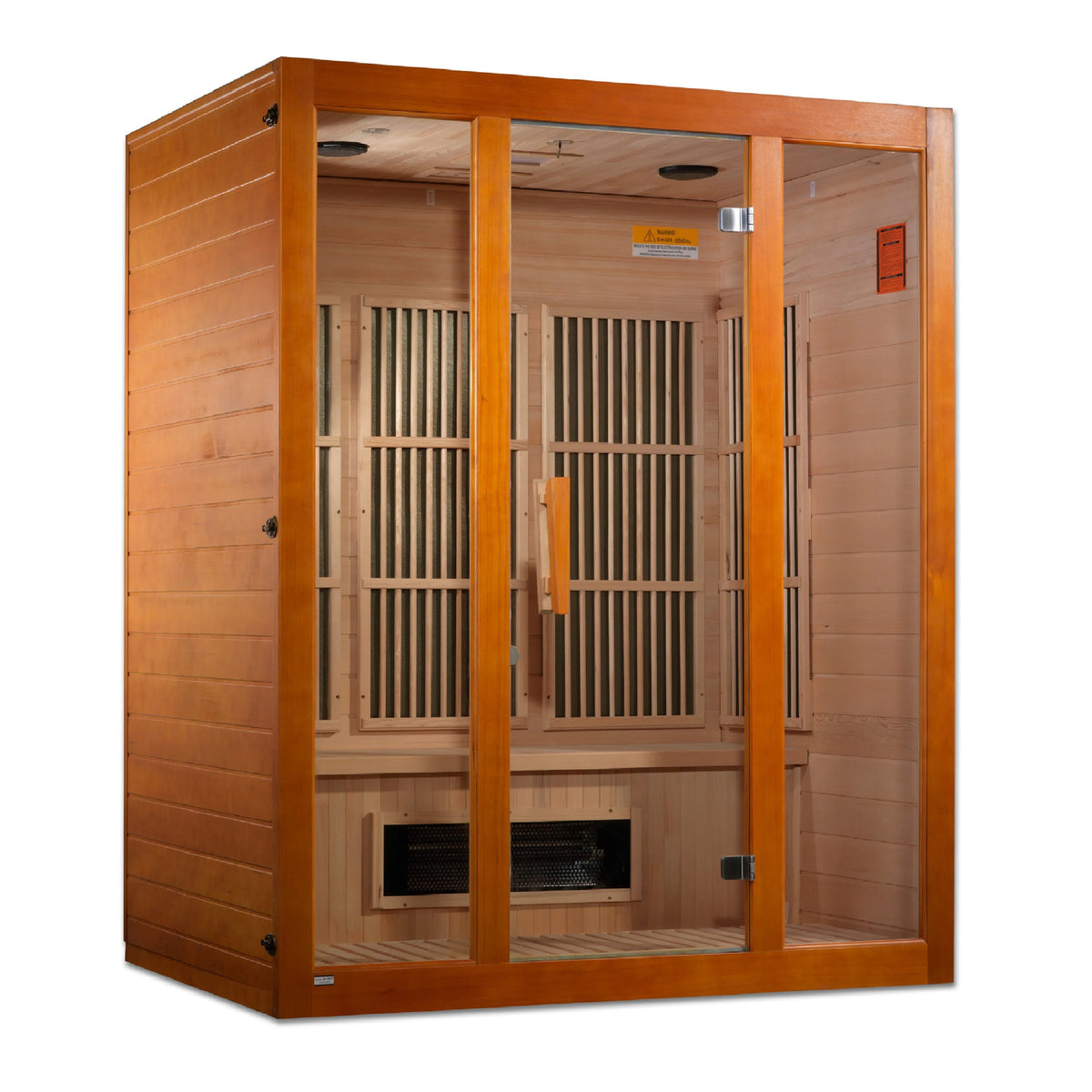 Maxxus Alpine Dual Tech 3 person Low EMF FAR Infrared Sauna Canadian Hemlock MX-J306-02S