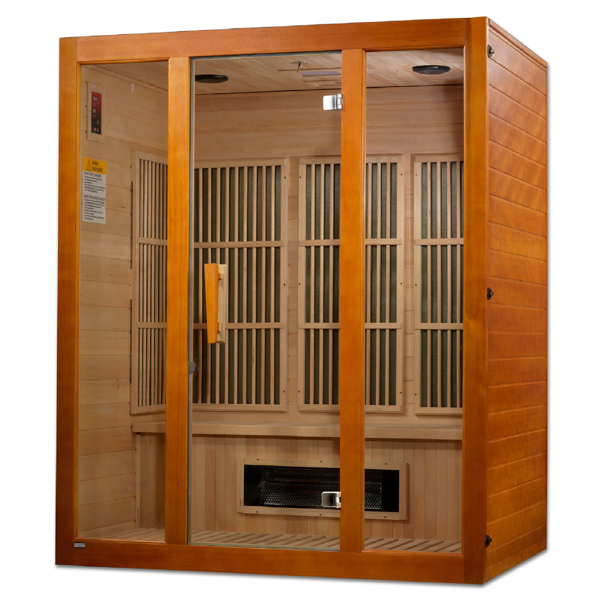 Maxxus Alpine Dual Tech 3 person Low EMF FAR Infrared Sauna Canadian Hemlock MX-J306-02S