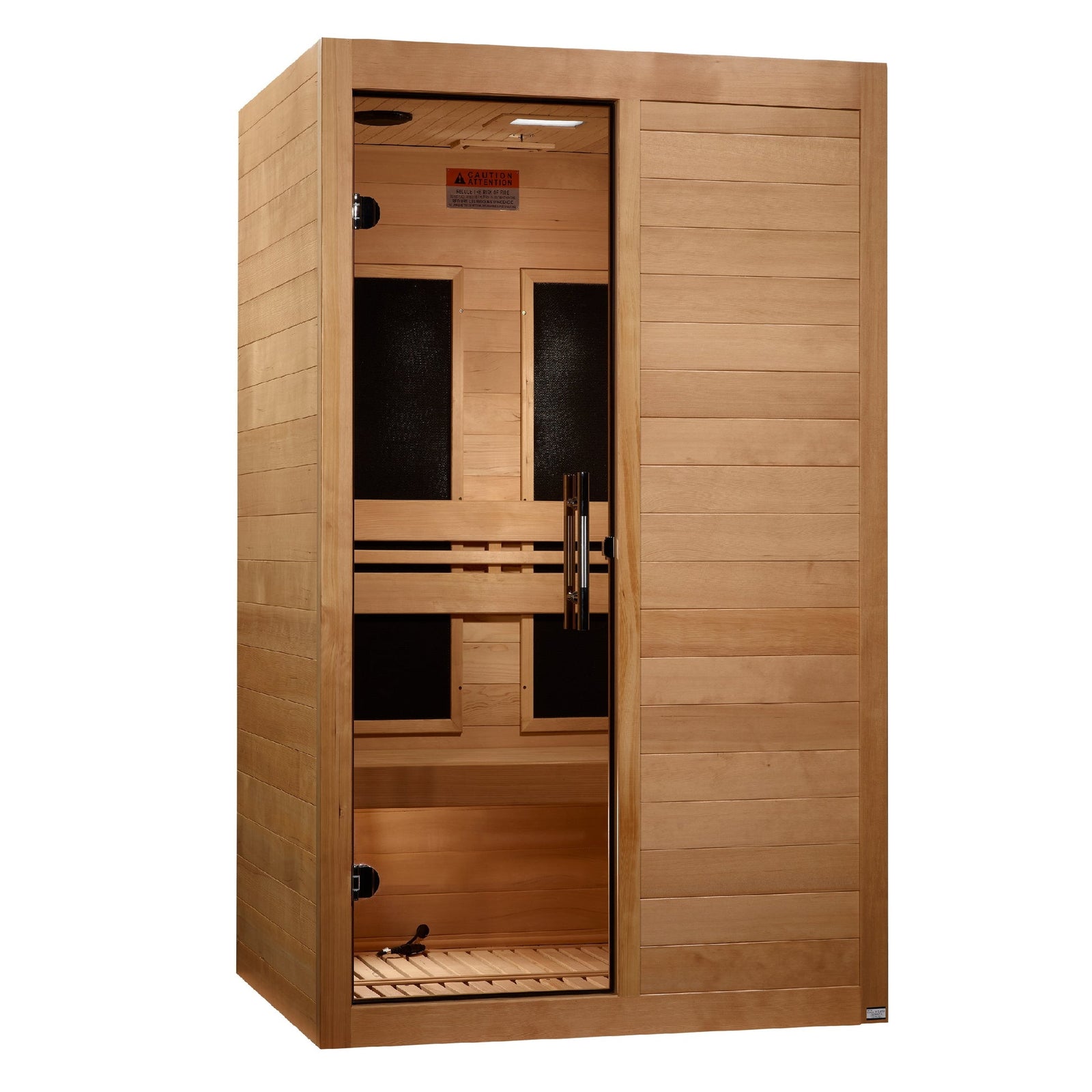 Maxxus S-Line Yoga 2-Person Ultra Low EMF (Between 5-10MG) FAR Infrared Sauna (Canadian Hemlock) MX-S206-01 Elite