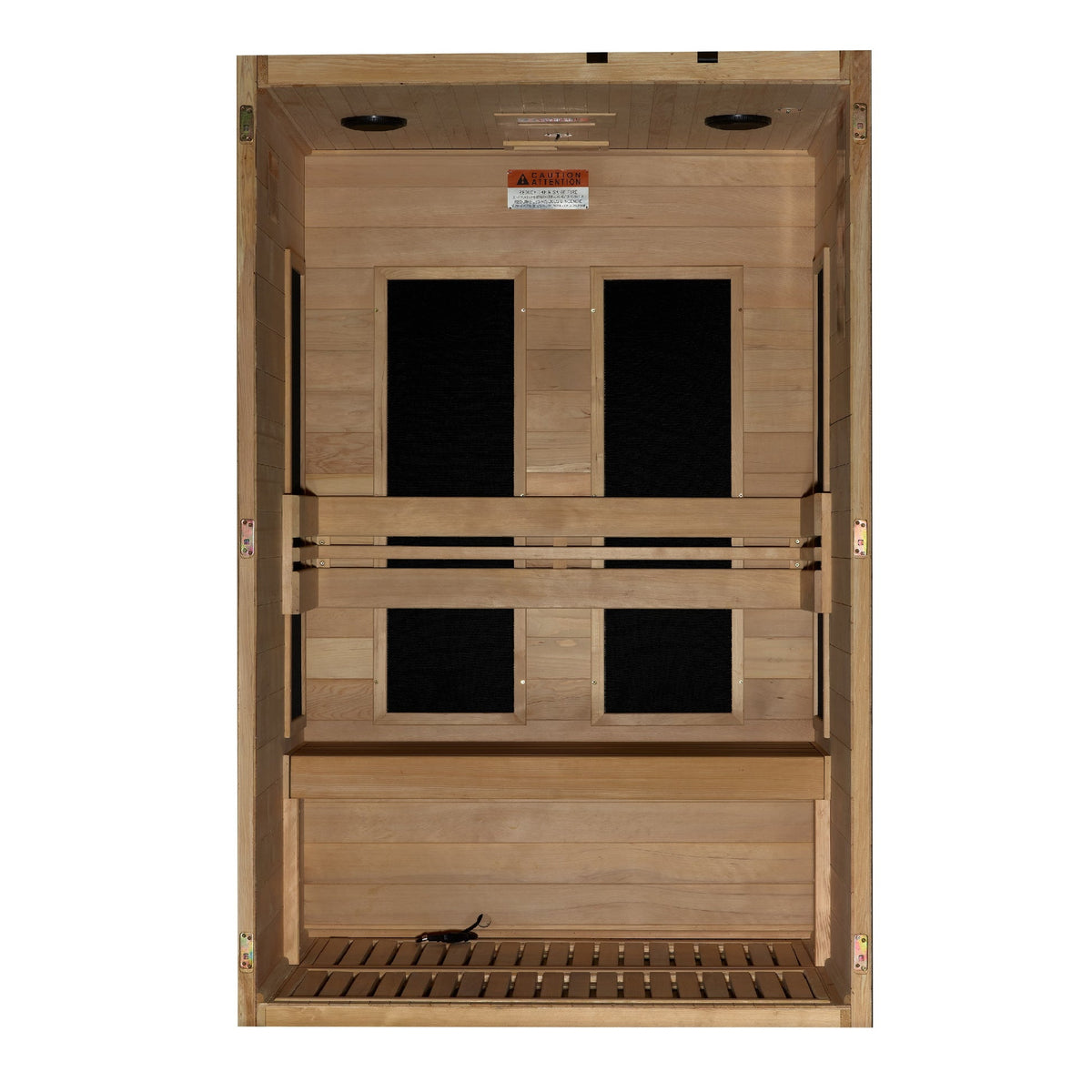Maxxus S-Line Yoga 2-Person Ultra Low EMF (Between 5-10MG) FAR Infrared Sauna (Canadian Hemlock) MX-S206-01 Elite