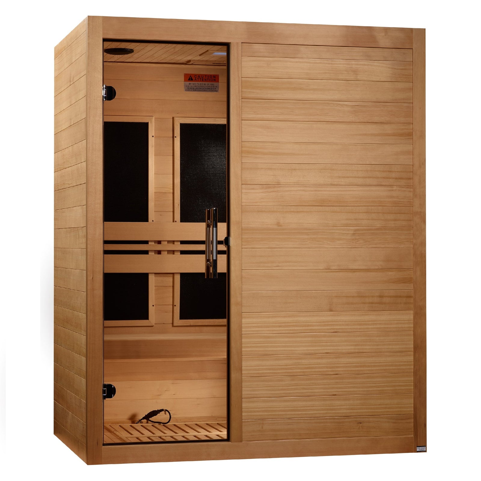 Maxxus S-Line Yoga 3-Person Low EMF (Between 5-10MG) FAR Infrared Sauna (Canadian Hemlock) MX-S306-01