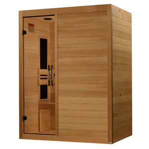 Maxxus S-Line Yoga 3-Person Ultra Low EMF (Between 5-10MG) FAR Infrared Sauna (Canadian Hemlock) MX-S306-01 Elite