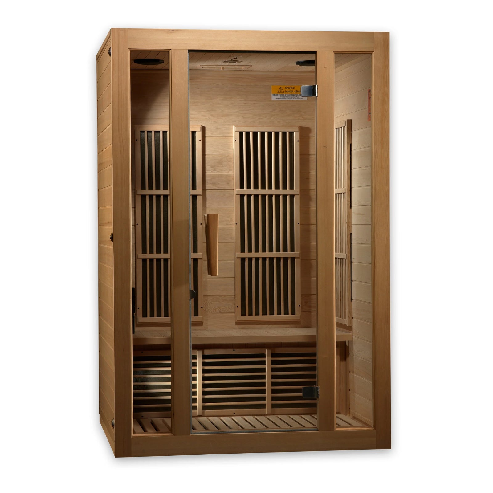 Maxxus "Seattle" 2 person Near Zero EMF FAR Infrared Sauna Canadian Hemlock MX-J206-01-ZF