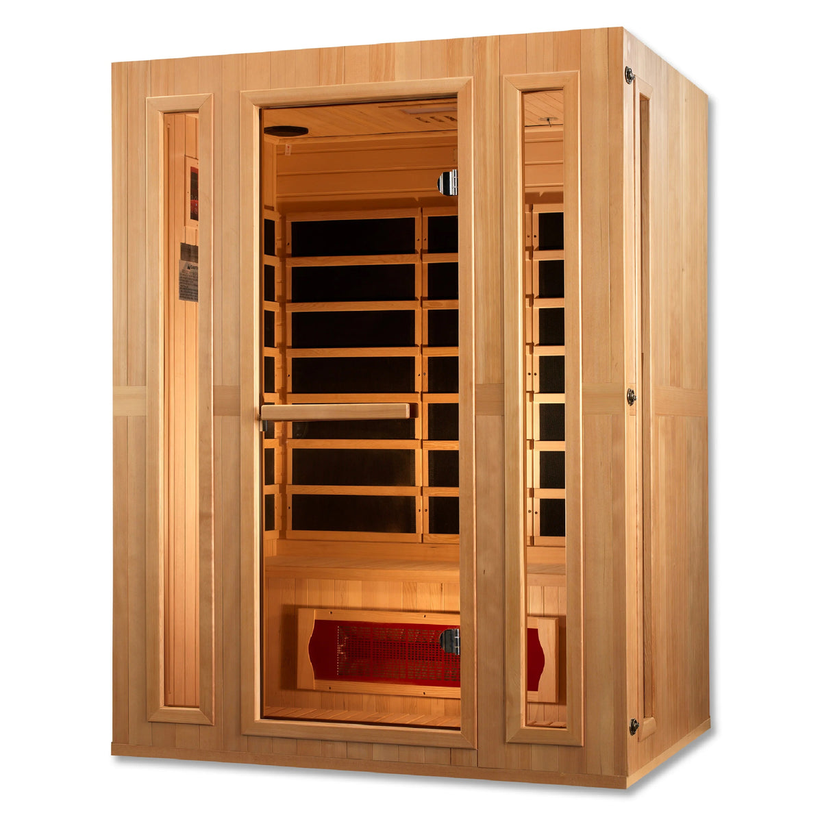 Maxxus Trinity Dual Tech 3 person Low EMF FAR Infrared Sauna Canadian Hemlock MX-LS3-01