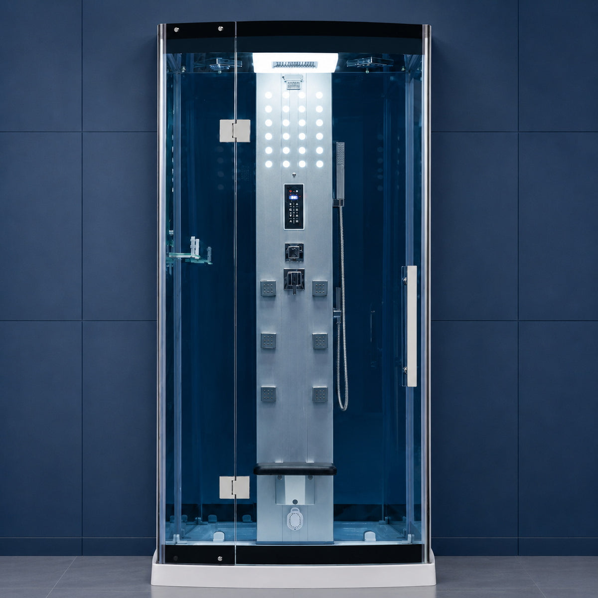 Mesa Steam Shower - Blue Glass WS-301A-Blue