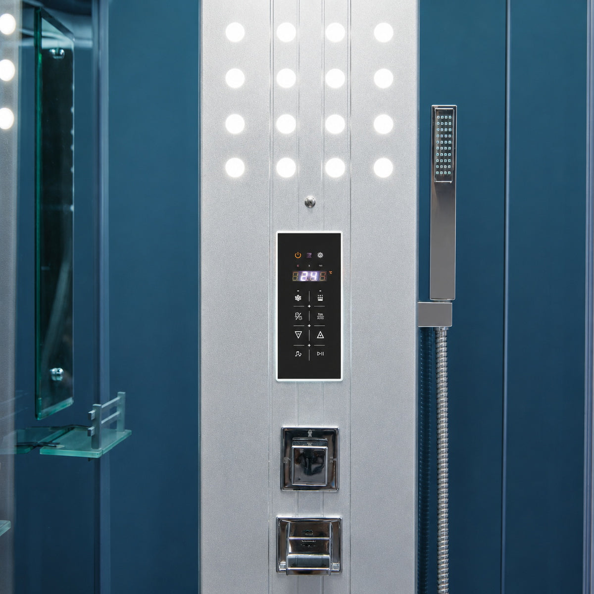 Mesa Steam Shower - Blue Glass WS-301A-Blue