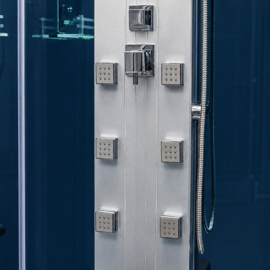 Mesa Steam Shower - Blue Glass WS-301A-Blue
