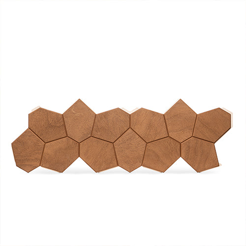 PROSAUNAS Modern Thermo Sauna Wall Panels, Irregular Hexagon Pattern, Thermo-Abachi 4745010406324