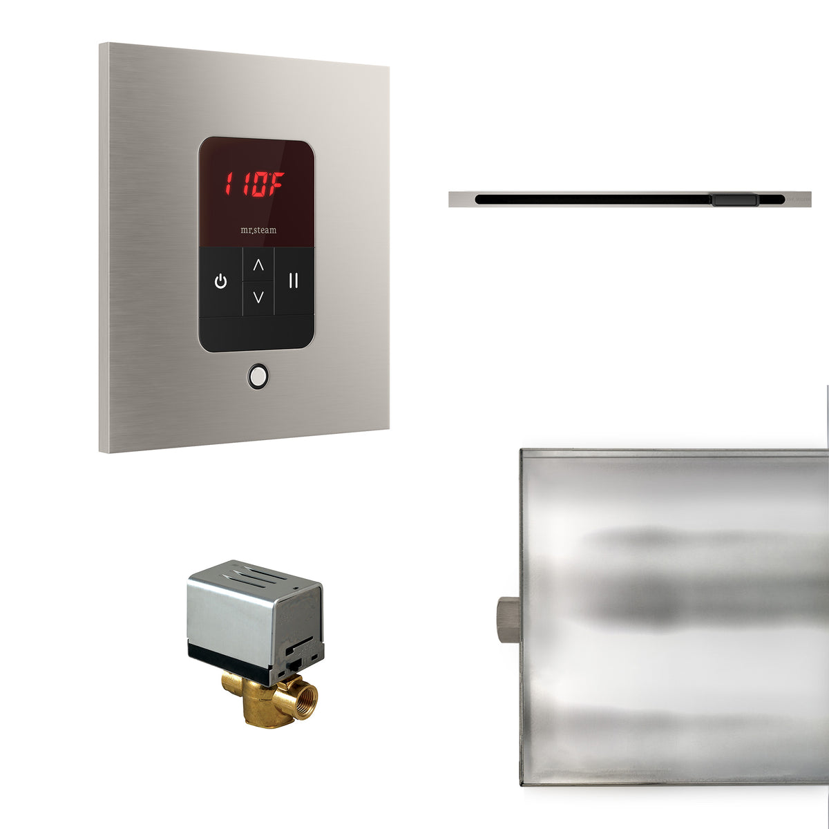 Mr.Steam Basic Butler Linear Steam Shower Control Package with iTempo Control and Linear SteamHead BBUTLERL
