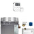 Mr. Steam 5kW MS (AirButler) Steam Shower Generator Package with AirTempo Control in White Polished Chrome 05C1AEAB000