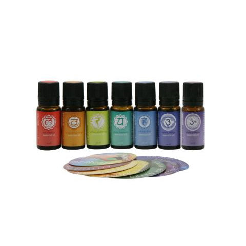 Mr. Steam Multi Chakra Aroma Oil Package in 10 mL Bottle MS CHAKRA7