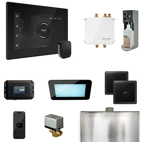 Mr.Steam Bliss Steam Shower Control Package with AromaGlass Steam Head BLISS