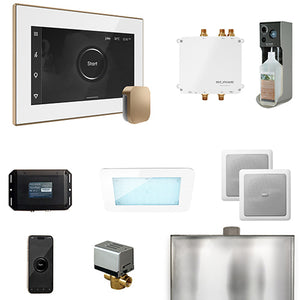 Mr.Steam Bliss Steam Shower Control Package with AromaGlass Steam Head BLISS
