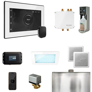Mr.Steam Bliss Steam Shower Control Package with AromaGlass Steam Head BLISS