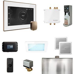 Mr.Steam Bliss Steam Shower Control Package with AromaGlass Steam Head BLISS