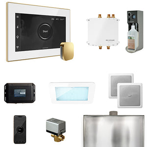 Mr.Steam Bliss Steam Shower Control Package with AromaGlass Steam Head BLISS