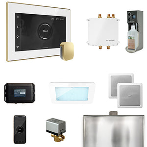 Mr.Steam Bliss Steam Shower Control Package with AromaGlass Steam Head BLISS