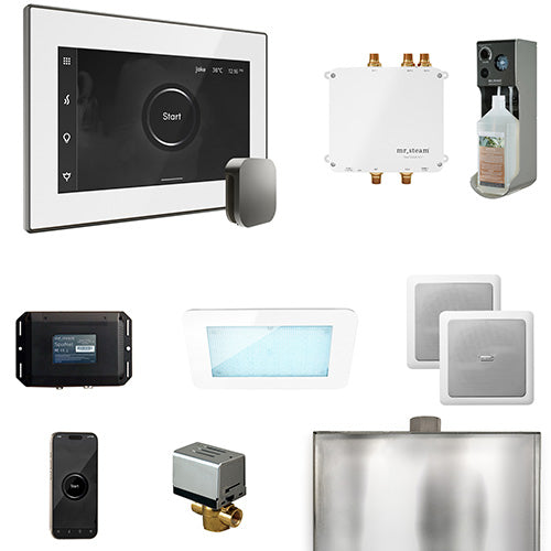 Mr.Steam Bliss Steam Shower Control Package with AromaGlass Steam Head BLISS