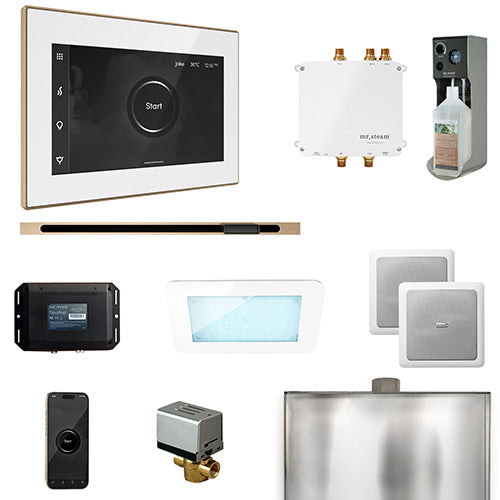 Mr.Steam Bliss Linear Control Package with iSteamX and Linear Steam Head BLS