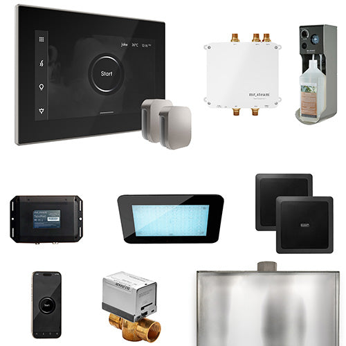Mr.Steam Bliss Max Steam Shower Control Package with AromaGlass Steam Head BLS