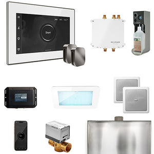 Mr.Steam Bliss Max Steam Shower Control Package with AromaGlass Steam Head BLS