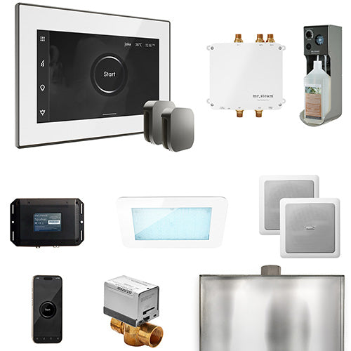 Mr.Steam Bliss Max Steam Shower Control Package with AromaGlass Steam Head BLS