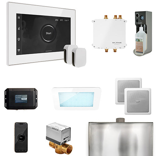 Mr.Steam Bliss Max Steam Shower Control Package with AromaGlass Steam Head BLS