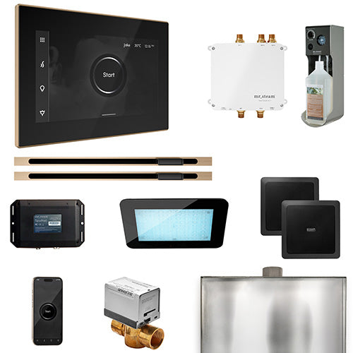 Mr.Steam Bliss Max Linear Control Pkg Bliss Steam Shower Control Package with iSteamX Control and Linear SteamHeads