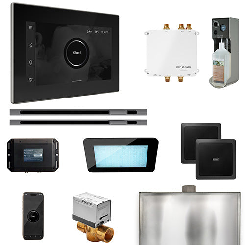 Mr.Steam Bliss Max Linear Control Pkg Bliss Steam Shower Control Package with iSteamX Control and Linear SteamHeads