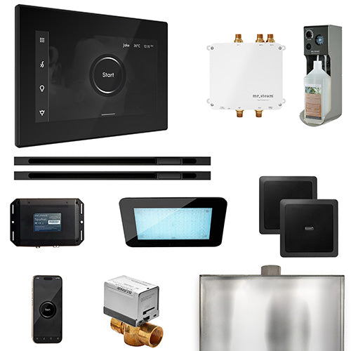 Mr.Steam Bliss Max Linear Control Pkg Bliss Steam Shower Control Package with iSteamX Control and Linear SteamHeads