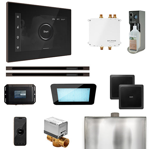 Mr.Steam Bliss Max Linear Control Pkg Bliss Steam Shower Control Package with iSteamX Control and Linear SteamHeads
