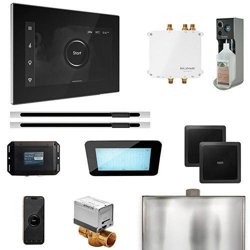Mr.Steam Bliss Max Linear Control Pkg Bliss Steam Shower Control Package with iSteamX Control and Linear SteamHeads